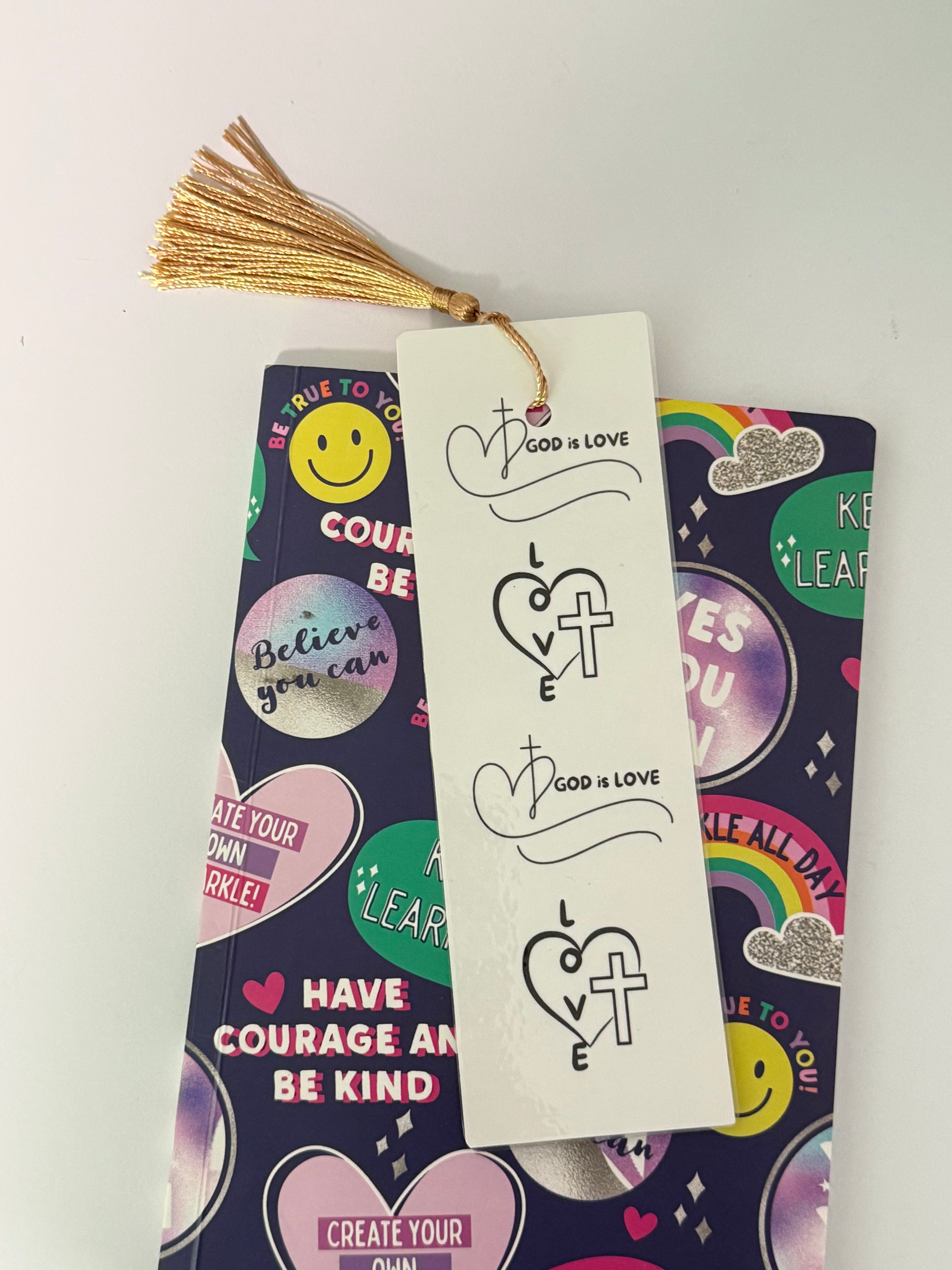 God is Love Bible Verse Bookmarks, Magnetic Bookmarks, Bookmarks Set