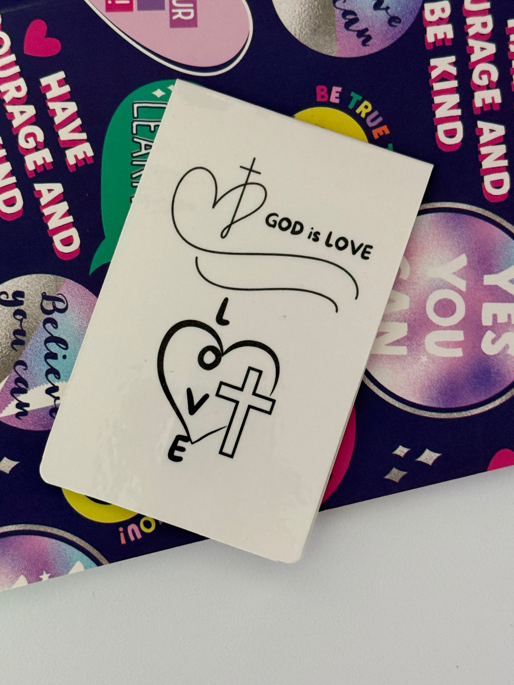 God is Love Bible Verse Bookmarks, Magnetic Bookmarks, Bookmarks Set